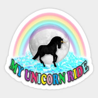 My Unicorn Ride Sticker